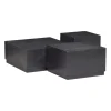 WOOOD Bijzettafel Pim Zwart - set 3 stuks