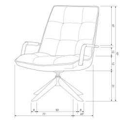 WOOOD Draaifauteuil Jouke Bruin