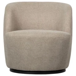 WOOOD Draaifauteuil Serra Zand