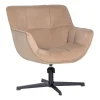 WOOOD Draaifauteuil Wibo Zand