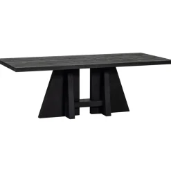 WOOOD Eettafel Kean Zwart - 220x100 cm