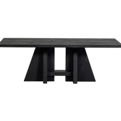WOOOD Eettafel Kean Zwart - 220x100 cm