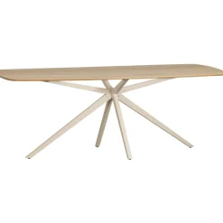 WOOOD Eettafel Tablo Eiken / Beige - 220x100 cm