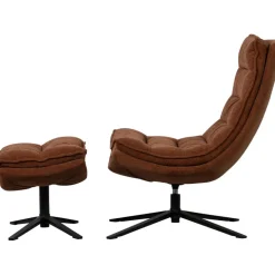 WOOOD Fauteuil Kube Bruin