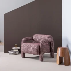 WOOOD Fauteuil Lenny Bordeauxrood