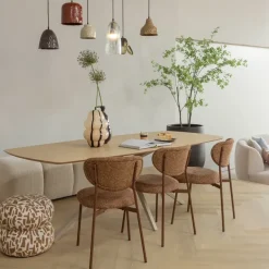 WOOOD Hanglamp Arleso Donkerbruin - E27 - Ø 19 cm
