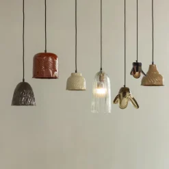 WOOOD Hanglamp Arleso Oranje - E27 - Ø 17 cm