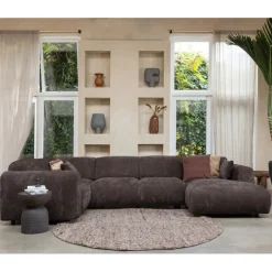 WOOOD Hoekbank Cloud Divan Links Bruin
