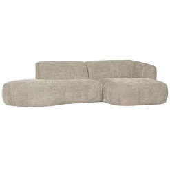WOOOD Hoekbank Polly Rechts Beige