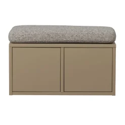 WOOOD Kistbank Turner Mud - 80x47x44 cm