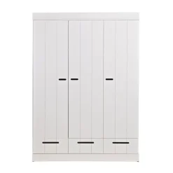 WOOOD Kledingkast Connect Wit - 140x195x53 cm