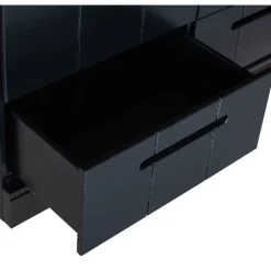 WOOOD Kledingkast Connect Zwart - 140x195x53 cm
