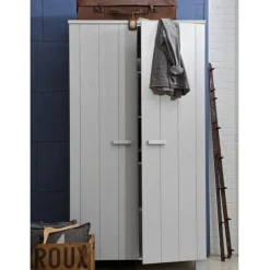 WOOOD Kledingkast Dennis Grijs - 111x202x55 cm
