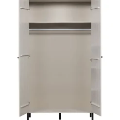 WOOOD Kledingkast Xina Grijs - 110x202x58 cm