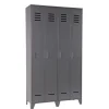 WOOOD Lockerkast Stijn Grijs - 103x187x40 cm