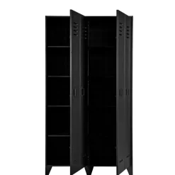 WOOOD Lockerkast Stijn Zwart - 103x187x40 cm