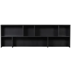 WOOOD Opzetkast New Gravure Zwart - 200x65x30 cm