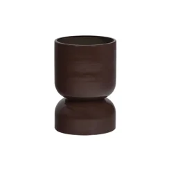 WOOOD Plantentafel / Pot Toval Paars / Bruin - 28x40x28 cm