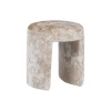 WOOOD Poef Charlie Beige - Ø 45 cm