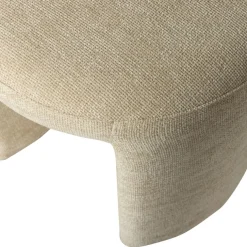 WOOOD Poef Charlie Beige - Ø 45 cm