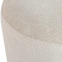 WOOOD Poef Islen Beige - Ø 39 cm