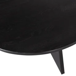 WOOOD Salontafel Fries Zwart - Ø 90 cm