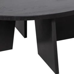 WOOOD Salontafel Fries Zwart - Ø 90 cm