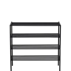 WOOOD Schoenenrek Ferro Zwart - 85x80x35 cm