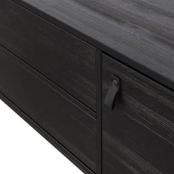 WOOOD TV-meubel Silas Zwart - 180x61x44 cm