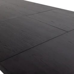 WOOOD Uitschuifbare Eettafel Arros Zwart - 180/220x90 cm