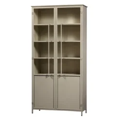 WOOOD Vitrinekast Exhibit XL Zand - 99x200x44 cm