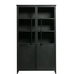 WOOOD Vitrinekast Exhibit Zwart - 99x170x44 cm