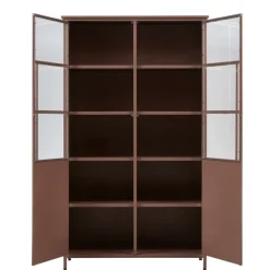 WOOOD Vitrinekast Exhibit Tan - 99x170x44 cm