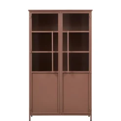 WOOOD Vitrinekast Exhibit Tan - 99x170x44 cm