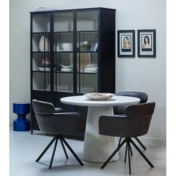 WOOOD Vitrinekast Exhibit XL Zwart - 142x200x44 cm