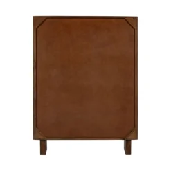 WOOOD Vitrinekast Kella Donkerbruin - 100x132x44 cm