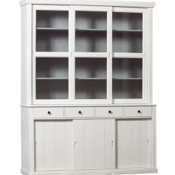 WOOOD Vitrinekast Lagos Wit - 166x214x48 cm
