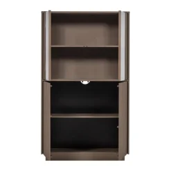 WOOOD Vitrinekast Nova Truffel - 102x172x40 cm