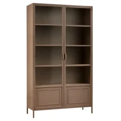 WOOOD Vitrinekast Ronja Bruin - 110x189x43 cm