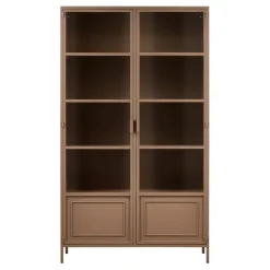 WOOOD Vitrinekast Ronja Bruin - 110x189x43 cm