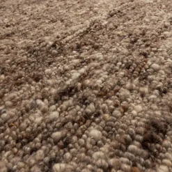 WOOOD Vloerkleed Efia Bruin - Ø 200 cm