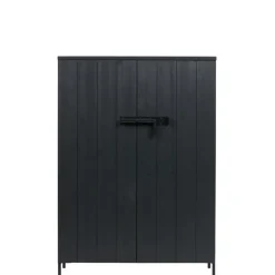 WOOOD Wandkast Bruut Zwart - 100x140x41 cm