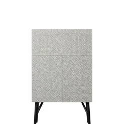 WOOOD Wandkast Carved Greige - 90x146x46 cm