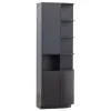 WOOOD Wandkast Finca Zwart - 78x210x40 cm