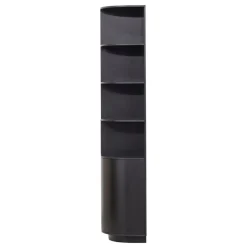 WOOOD Wandkast Finca Zwart - 78x210x40 cm