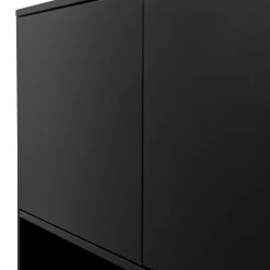 WOOOD Wandkast Finca Zwart - 110x170x40 cm