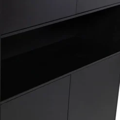 WOOOD Wandkast Finca Zwart - 110x210x40 cm
