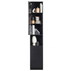 WOOOD Wandkast Finca Zwart - 40x210x40 cm