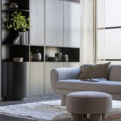 WOOOD Wandkast Finca Zwart - 40x210x40 cm