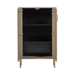 WOOOD Wandkast Gunnar Zwart - 85x135x39 cm